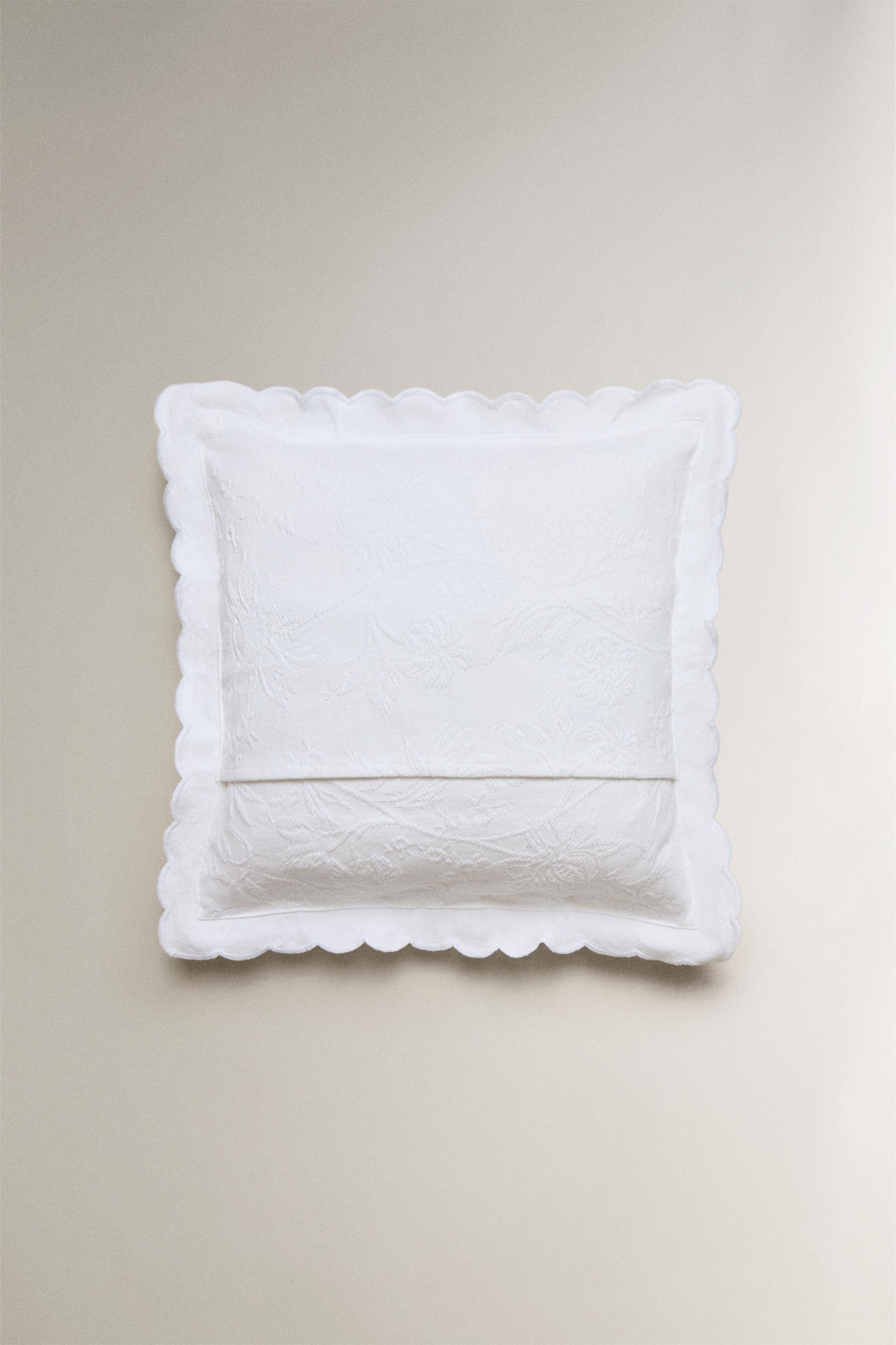 HOUSSE DE COUSSIN COTON JACQUARD